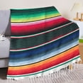 thumbnail image 2 of WLOELOEW Multifunctional Woven Blanket For Tablecloth Camping Picnic Air Conditioning Use Cotton Material Dark Green Color Medium Size M, 2 of 6
