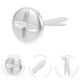 thumbnail image 2 of 100pcs Two Legged Brad Fasteners Nail Paper Fastener for Scrapbook, 2 of 8