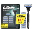 thumbnail image 2 of Gillette Mach3 Razor for Men, 10 Blade Refills, 2 of 2