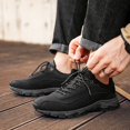 thumbnail image 2 of WEAIXIMIUNG Espadrilles pour Hommes 12 Wide Chaussures de Randonnée d'Extérieur en Cuir à Lacets pour Hommes Chaussures de Sport Décontractées de Randonnée, 2 of 7