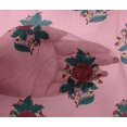 thumbnail image 4 of oneOone Viscose Chiffon Fabric Leaves & Floral Block Printed Craft Fabric BTY 42 Inch Wide, 4 of 4