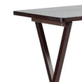 thumbnail image 3 of PJ Wood Folding Portable TV Snack Tray Table with Espresso Finish, 10-Piece Set, 3 of 11