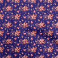 thumbnail image 1 of oneOone Rayon Dark Blue Fabric Florals Sewing Craft Projects Fabric Prints By Yard 56 Inch Wide, 1 of 4