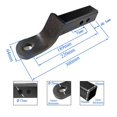 thumbnail image 3 of 2inch Drop Towbar Tow Bar Ball Mount Tongue Hitch Trailer Car RV Boat Parts Accessories ,Weatherproof Double Locking Hitch Pin, 3 of 6