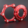 thumbnail image 2 of Adaptateur de Verrouillage, Conversion de Frein à Disque Ultraléger vers Moyeu Routier à 6 Rotors, Adaptateur de Changement de Joint, Accessoires de Quincaillerie, Rouge, 53x10,4 mm, 2 of 8
