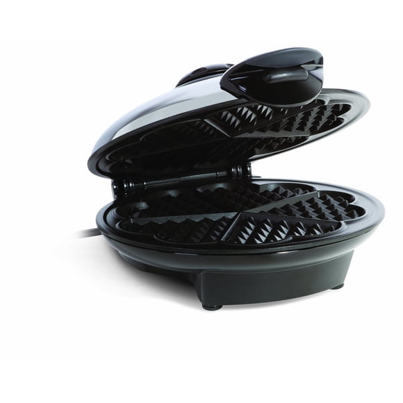 Euro Cuisine WM520 Heart Shaped Iron Waffle Maker - Eco-Friendly PTFE and PFOA Free Non Stick Plates, Perfect for V-Day & Special Occasions, 8-Inch
