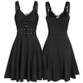 thumbnail image 2 of Heliisoer Plus Women Size Cool Solid Bandage Irregular Hem Sleeveless Camisole Mini, 2 of 6
