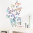 thumbnail image 3 of pstuiky Home Decoration 12Pcs Metal Texture Hollow Wall Sticker, 3 of 6