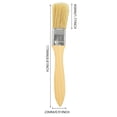 thumbnail image 3 of Professional Paint Brush Set - 1/1.5/2 Inch Wooden Handle Brushes For Wall Painting, Trim Work & Home Improvement Projects, 3 of 7