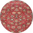 thumbnail image 1 of Ahgly Company Tapis d'Intérieur Rond Traditionnel Persan Rouge, 3 Pieds Rond, 1 of 6
