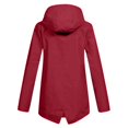 thumbnail image 2 of Veste Décontractée pour Femme, Unie, Extérieure, Grande Taille, à Capuche, Coupe-Vent, Ample, 2 of 4