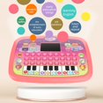 thumbnail image 4 of Red Interactive English Learning Tablet Led Screen Educational Toy For Kids Vocabulary Builder Early Bilingual System Gift For 3 Year Olds Boys Girls, 4 of 6