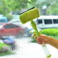 thumbnail image 4 of WIFKLSIIPG 4 in 1 Window Cleaner Tool Squeegee Brush Spray & Spray Bottle & Microfiber Washer Head Double Window Cleaning Squeegee Glass Cleaner Squeegee for Window(Green), 4 of 4