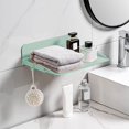 thumbnail image 1 of Wall Shelf under $5! CQCYD Retractable Wall Shelf Organizer, No Drill Adhesive Storage Shelf, Kitchen Bathroom Space Saver, Multi-Layer Display Rack, 1 of 6