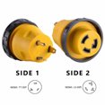 thumbnail image 1 of Superior Electric RVA1513L RV Power Cord Adapter 30 amp Male to 30 amp Twist Lock Female Camper Detachable, 1 of 3