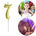 thumbnail image 2 of WIFKLSIIPG Bougie Chiffre d'Anniversaire Forme 3D Bougie d'Anniversaire Décoration Bougie Gâteau d'Anniversaire, 2 of 6