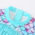 thumbnail image 3 of Girls Rash Guard Bathing Suits Hawaiian Ruffle Sun Protection Long Sleeve Kids Bathing Suits 1-2 Years Girl Fashion, 3 of 5