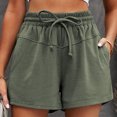 thumbnail image 2 of Timegard Womens Shorts Casual Elastic High Waisted Drawstring Athletic Comfy Shorts with Pockets Sweatshorts, 2 of 7