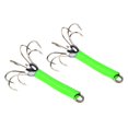 thumbnail image 3 of S SERENABLE 2 Pack Hooks ing Hooks Stainless Hooks Freshwater water Sports ing Green, 3 of 7