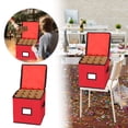 thumbnail image 2 of Christmas Storage 64 Christmas Storage Christmas Decoration Foldable Christmas Storage Storage Collapsible Storage Bags With Zipper Closet Cubes For Clothes Rectangle Storage Home Textile Storage Baby, 2 of 4