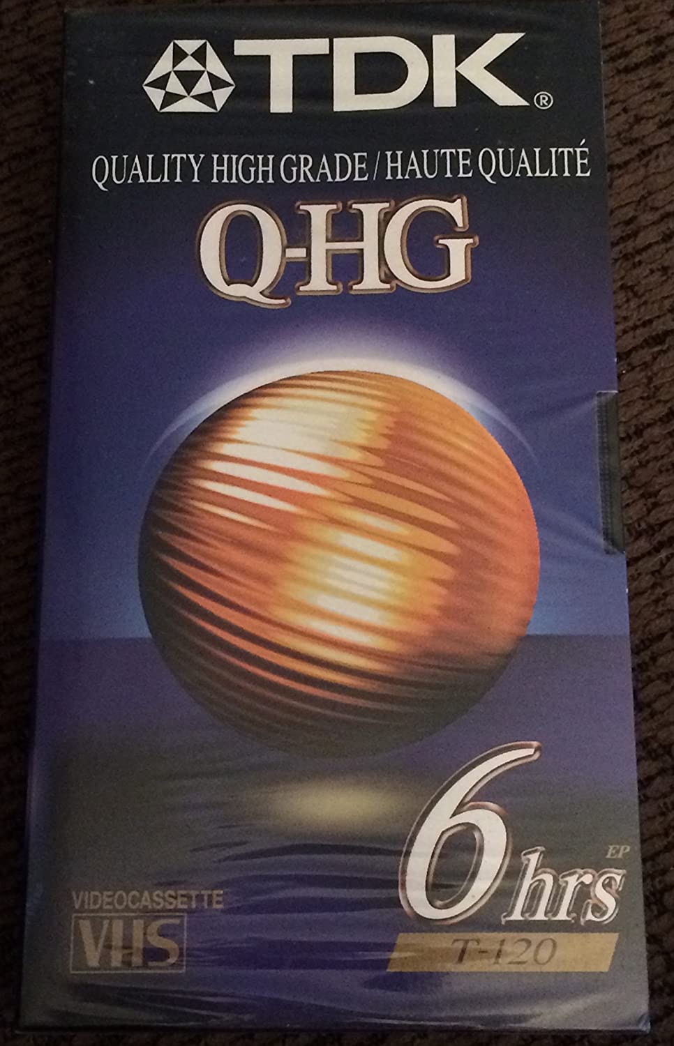 TDK Q-HG Quality High Grade T-120 Blank VHS Tape