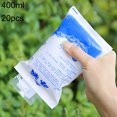 thumbnail image 1 of 400ML 20pcs Reusable Gel Ice Pack Water Filled Ice Pack Refrigerated  Cold Compress Pack Insulated Refrigerator Cold Therapy Ice Pack, 1 of 8