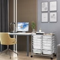 thumbnail image 2 of Patiojoy Chariot de Rangement Roulant à 12 Tiroirs avec Dessus Organisateur Transparent, 2 of 9