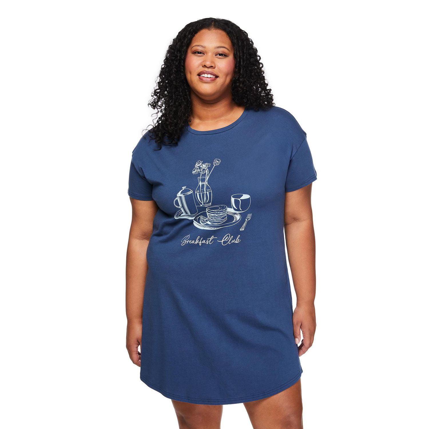 George Women's Plus Crew-Neck Nightshirt