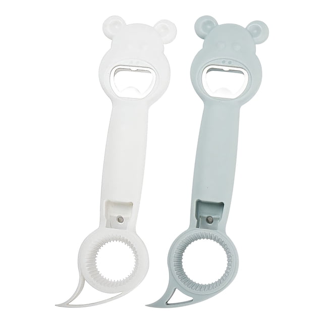 TopLLC 4 In 1 Manual Lid Remover Multifunctional Bottle Opener Kitchen Accessories Beer Bottle Opener 2pcs