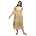 thumbnail image 4 of Moomaya Printed Nightdress For Ladies Cotton Ruffled Border Nursing Night Gown, 4 of 5