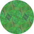 thumbnail image 1 of Ahgly Company Tapis d'Intérieur Ronds Transitionnels Vert Forêt Lavables à la Machine, 3 Pieds Rond, 1 of 7