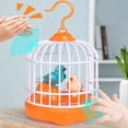 thumbnail image 3 of YIMWNYI Voice Activated Cute Birdcage Light Toy, Musical Bird Simulation, Interactive Toy with Bird Call, Portable Stress Reliever, Home Decoration, Educational Fun Toy for All Ages, 3 of 7