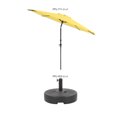 thumbnail image 3 of CorLiving 10ft Wind Resistant Tilting Patio Umbrella with Aluminum & Steel Frame & Round Base, 3 of 7