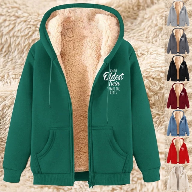 Sentmoon Vestes pour Femmes Grande Taille en Molleton avec Imprimé Chandail pour Femmes à Manches Longues à Capuche Chandails à Capuche Automne et Hiver Respirant pour la Randonnée et l'Escalade Gris Foncé m