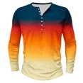 thumbnail image 2 of AherBiu Plus Size Men's Long Sleeve Shirts Stretch Quick-Drying Athletic Button T-Shirts Graphic Sweatshirts Crewneck Tees, 2 of 4