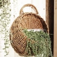 thumbnail image 4 of 1 Set Flower Basket Handmade Weaving Multi-Function Rattan Wall Fence Hanging Pot Plants Holder for Garden, 4 of 10