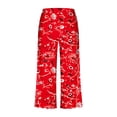 thumbnail image 4 of Womens Pajamas Set Shorts Womens Printing Round Neck Short Sleeve Sleepshirt and Pants Sets Loungewear Pajamas with Pockets Womens Short Sleeve Tops Womens Pajamas Set Summer, 4 of 8