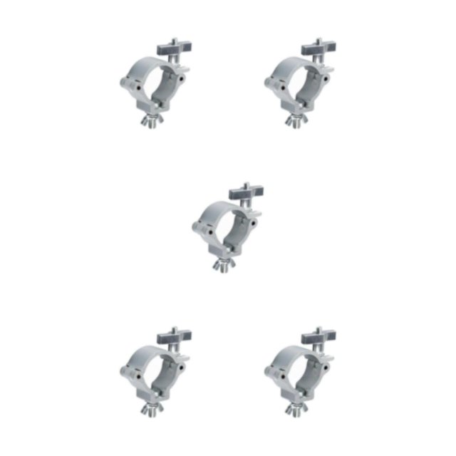 tamizeot Versatile Lighting Hook Mount for Club Exhibition Event Alloy Wrap Around Clamp Silver T master 5Set