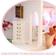 thumbnail image 2 of Shisuyan Armoire Miniature Blanche Lot de 1 2.16X1.34X0.86 Po, 2 of 9