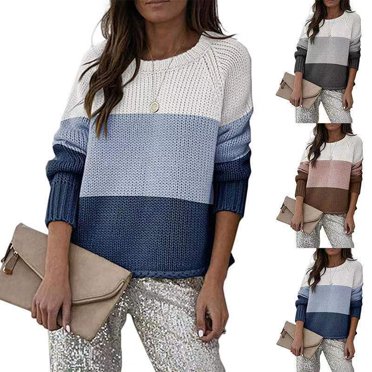 Tralilbee Loose Casual Half Zip Knit Sweater Jumper Pullover Tops for Women Ladies Oversize Winter Printing Hoodie Knitted Sweater Sweatshirt Coat