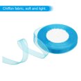 thumbnail image 3 of Unique Bargains 0.6 Inch x 50 Yard Organza Ribbon, Gift Wrapping Ribbon for Bouquet Cake Invitations Card Decoration, Bright Blue, 3 of 7