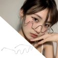 thumbnail image 4 of Monture Demi-Lunettes Mode Sans Lentille Demi-Monture Ornée Décorative, 4 of 7