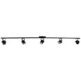 thumbnail image 1 of Direct-Lighting LED 5FT 5 Light Track Lighting Kit Black 3K GU10 LED Bulbs Included D368-55-LED-BK, 1 of 4
