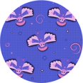 thumbnail image 1 of Ahgly Tapis Rond Lavable en Machine Intérieur Transitionnel Bleu Ardoise Clair, 4 Pieds Rond, 1 of 7