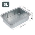 thumbnail image 2 of Mobutofu 1Pcs Steel Oil Drain Pan for Garage Use Oil Collector Deep Pot 5L, 2 of 8