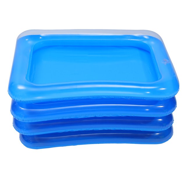 MesaSe 4 Pcs Bars à Glace Gonflables Refroidisseurs Plateaux de Service Alimentaire (Transparent)