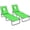 Green, variant on Outsunny 2PCS Adjustable Outdoor Lounge Chair, Garden Folding Chaise Lounge