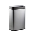 thumbnail image 2 of Tramontina Large Stainless Steel Sensor Trash Bin, 13.2 Gal, 2 of 13
