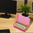 thumbnail image 3 of HHBEAUTY Plastic Pencil Box Large Capacity Pencil Boxes Clear Boxes with Snap-tight Lid Stackable Design and Stylish Office Supplies Storage Organizer Box, Clear, 3 of 4