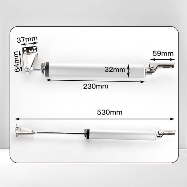 Porte Moustiquaire en Aluminium Réglable, Fermeture de Porte Moustiquaire Pneumatique